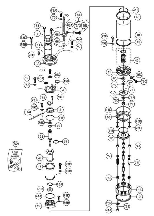 ST61230/ST61460 Assembly Parts