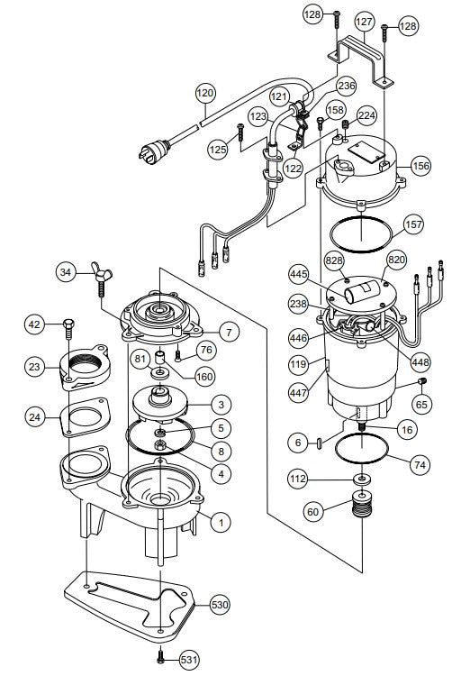 ST010TCUL Pump Assembly Parts