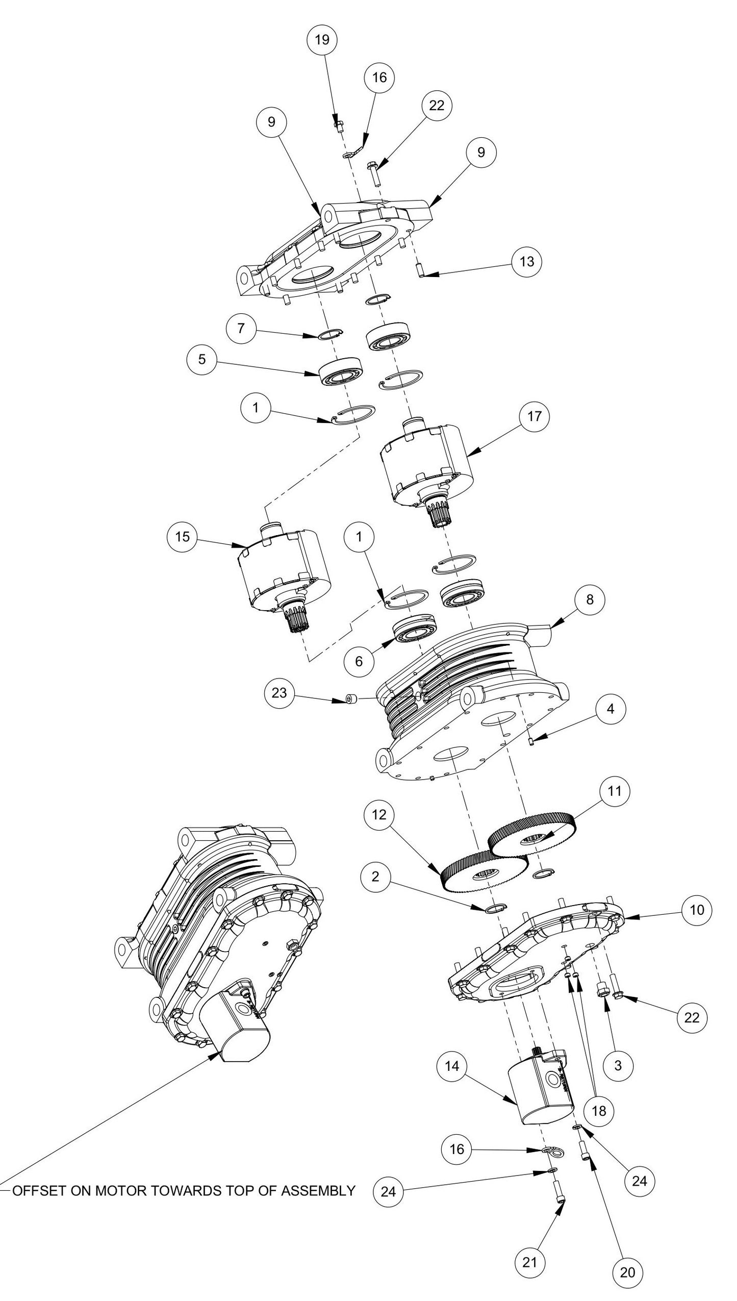 Exciter Assembly Parts By MBW