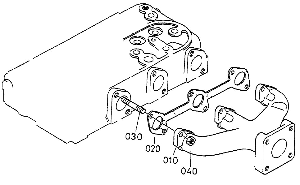 Exhaust Manifold Assembly Parts for KD1800-KD6 Light Towers by Multiquip