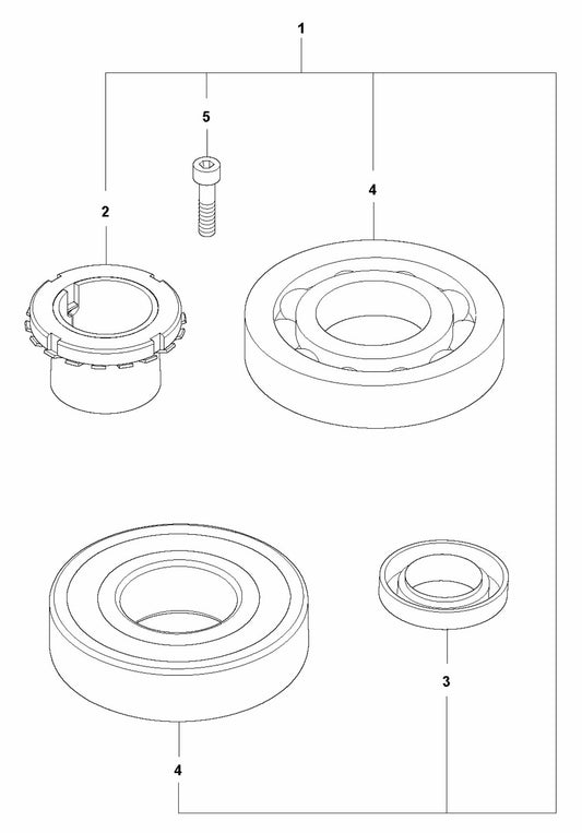 LX 90 Eccentric Element Repair Kit Assembly Parts by Husqvarna