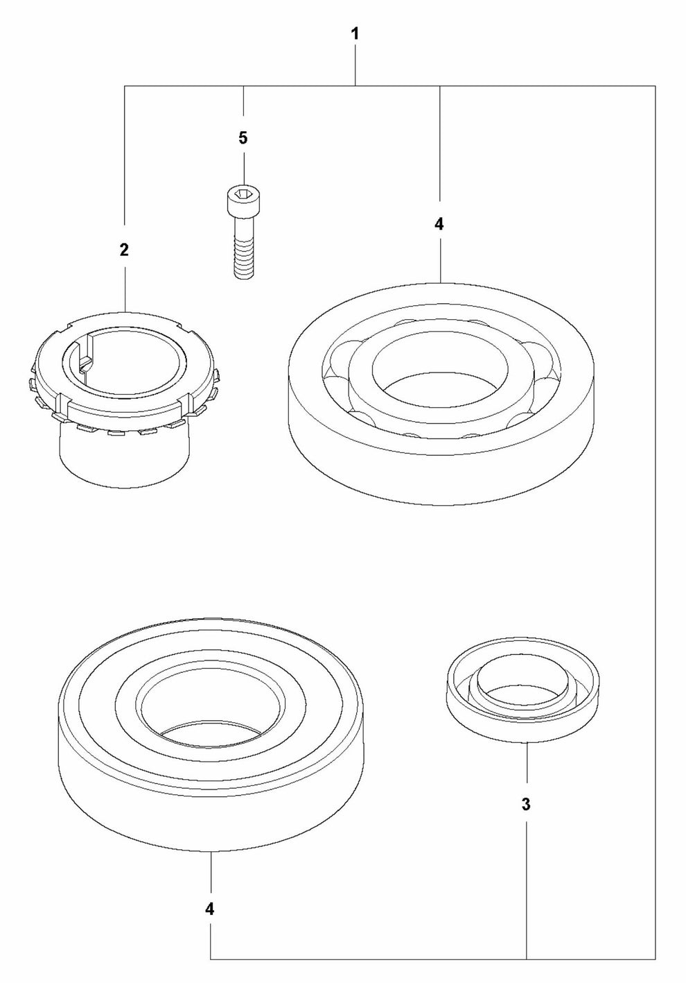 LX 90 Eccentric Element Repair Kit Assembly Parts by Husqvarna