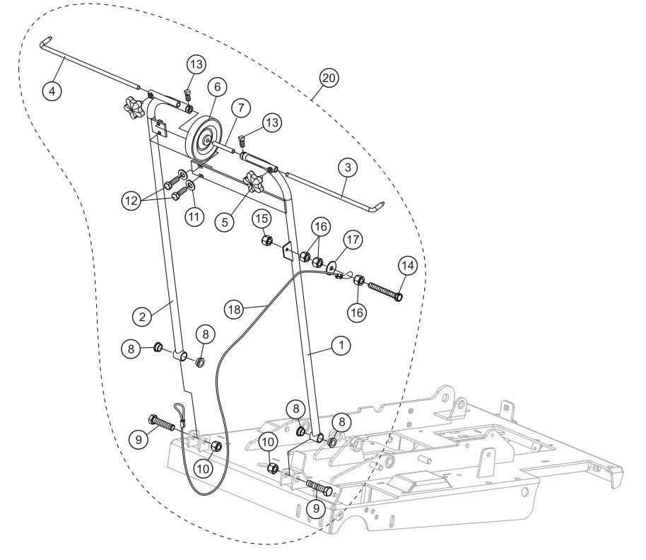 Pointer Assembly Parts-SP605716, SP605720, SP605726, SP605730, SP605736 57 HP DEUTZ DIESEL ENGINE