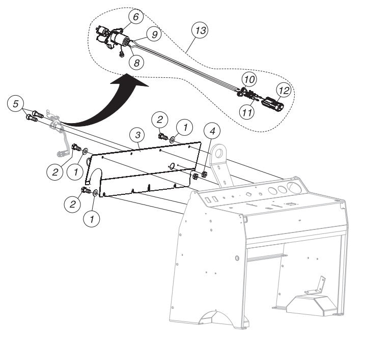 Light Connector/Dash Panel Assembly Parts-SP605716, SP605720, SP605726, SP605730, SP605736 57 HP DEUTZ DIESEL ENGINE