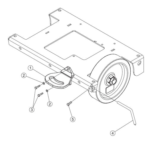 Rear Point and Foot Rest Assembly Parts-SP605716, SP605720, SP605726, SP605730, SP605736 57 HP DEUTZ DIESEL ENGINE