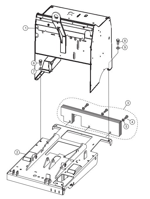 Console Mounting Assembly Parts-SP605716, SP605720, SP605726, SP605730, SP605736 57 HP DEUTZ DIESEL ENGINE