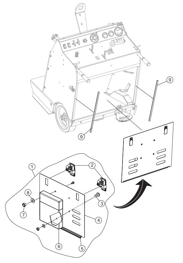 Access Panel Assembly Parts-SP605716, SP605720, SP605726, SP605730, SP605736 57 HP DEUTZ DIESEL ENGINE