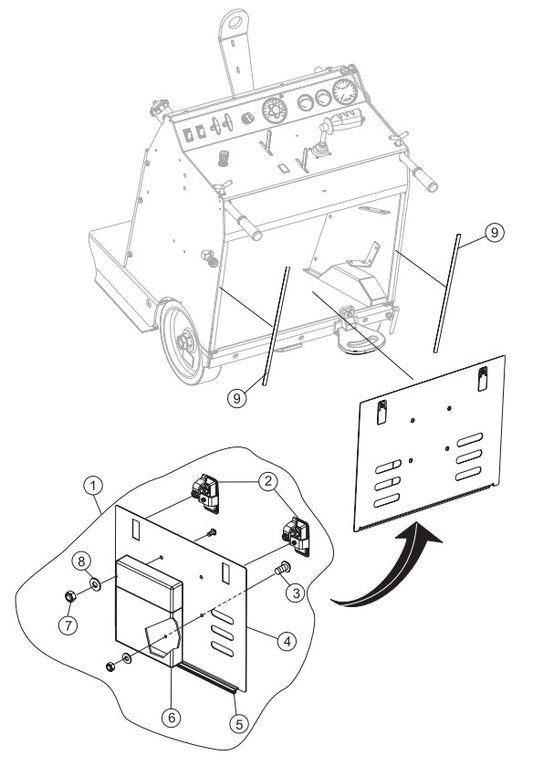 Access Panel Assembly Parts-SP605716, SP605720, SP605726, SP605730, SP605736 57 HP DEUTZ DIESEL ENGINE