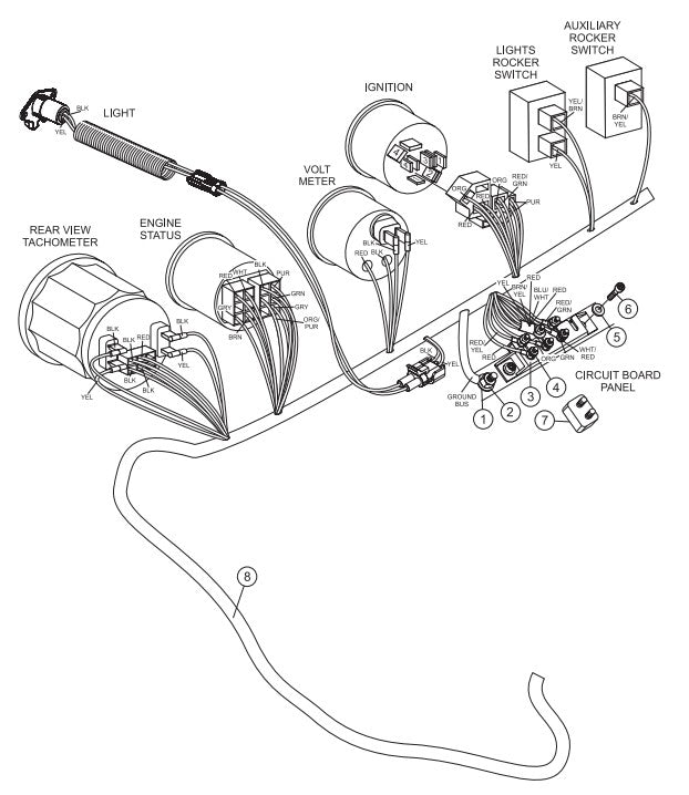 Wiring Harness/Circuit Breaker Assembly Parts-SP605716, SP605720, SP605726, SP605730, SP605736 57 HP DEUTZ DIESEL ENGINE