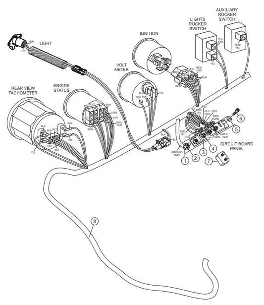 Wiring Harness/Circuit Breaker Assembly Parts-SP605716, SP605720, SP605726, SP605730, SP605736 57 HP DEUTZ DIESEL ENGINE