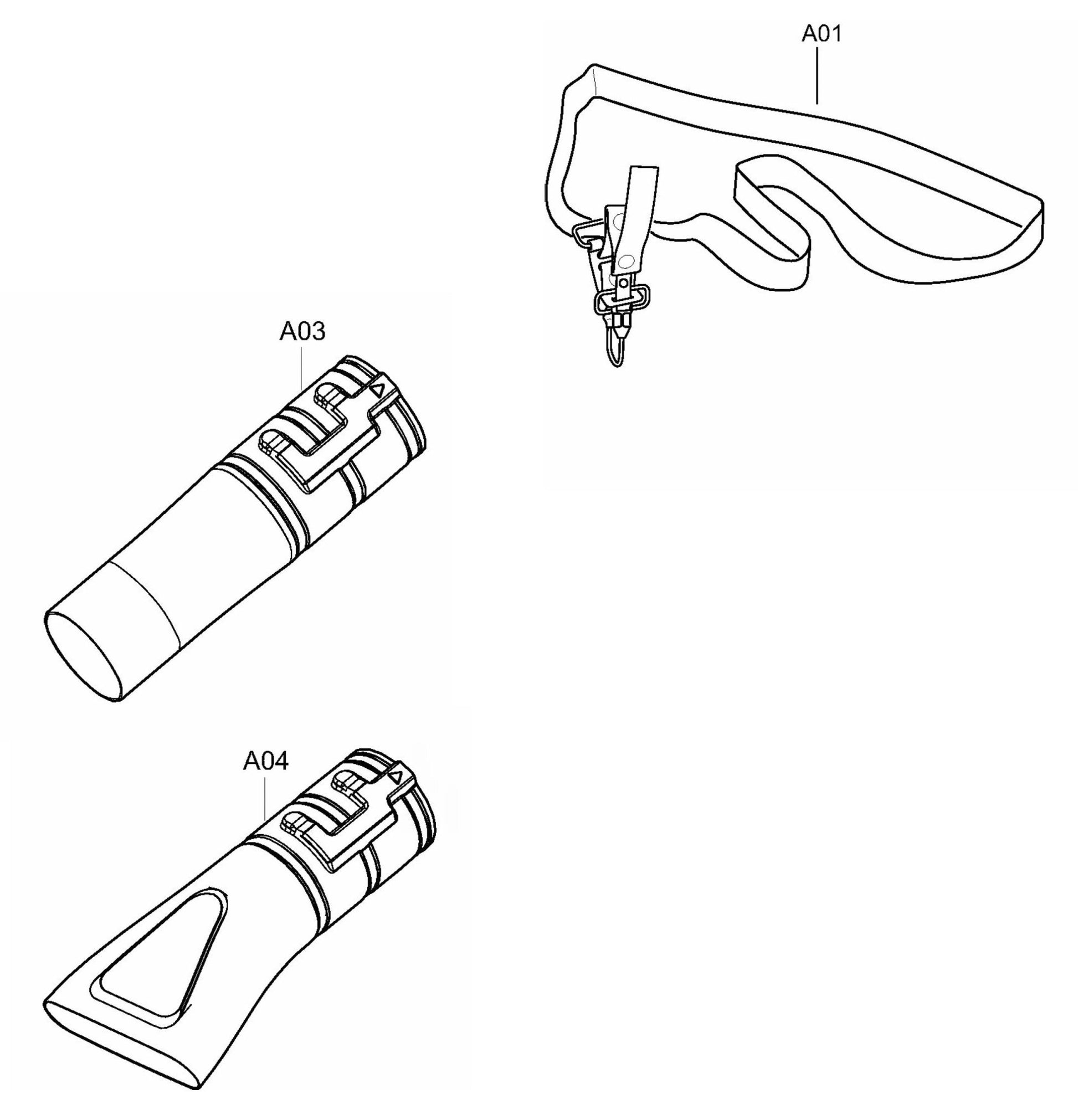 XBU02Z Accessories Assembly Parts