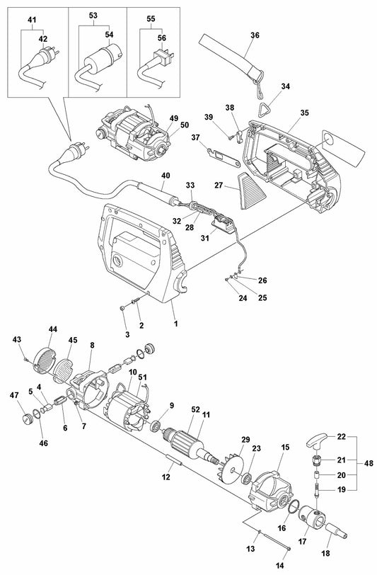 AME 1600 Drive Unit Assembly Parts By Husqvarna