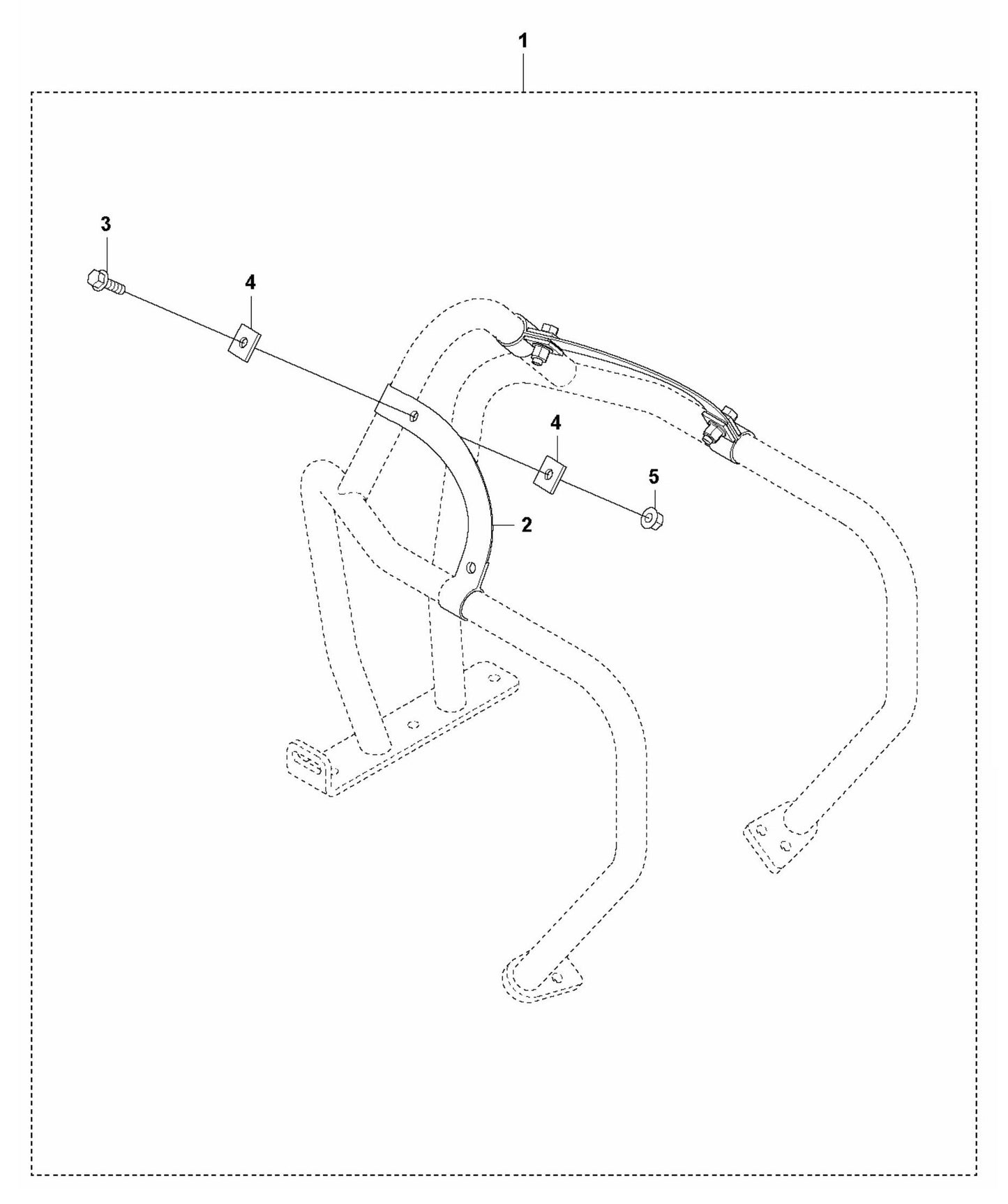 LF 100 LAT Petrol Fork Lifting Device Assembly Parts by Husqvarna
