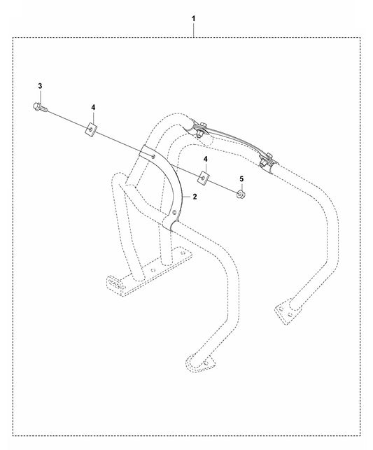 LF 100 LAT Diesel Fork Lifting Device Assembly Parts by Husqvarna