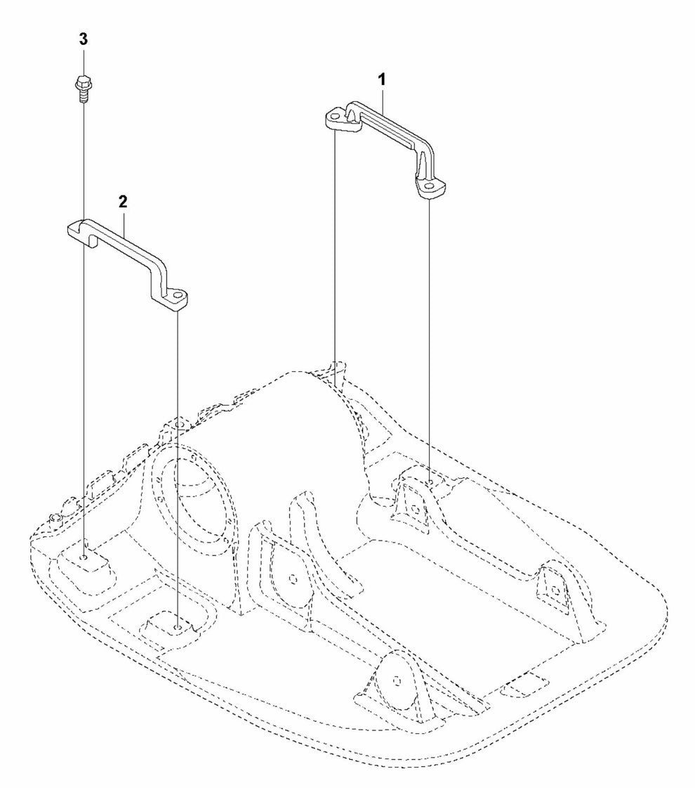 LF 100 LAT Diesel Lifting Handle Assembly Parts by Husqvarna