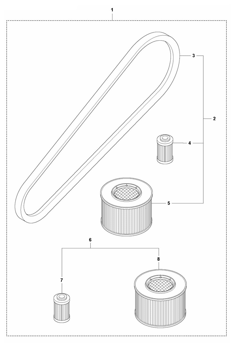 LF 100 LAT Diesel Start Up Kit -Hatz Assembly Parts by Husqvarna