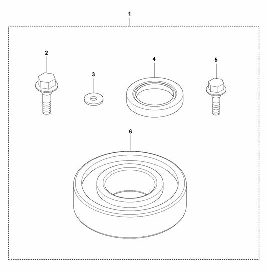 LF 100 LAT Diesel Eccentric Element Repair Kit Assembly Parts by Husqvarna
