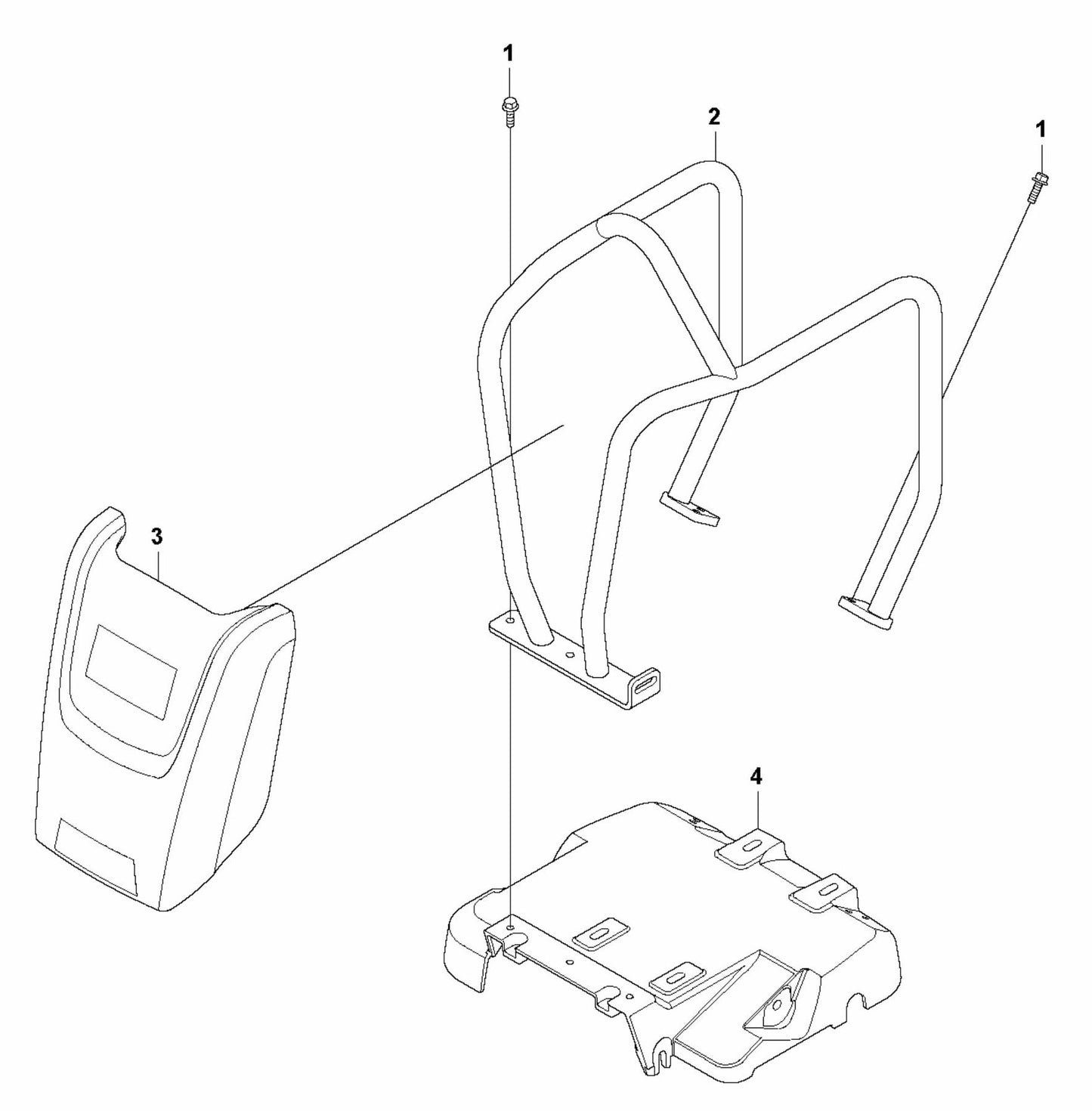 LF 100 LAT Petrol Engine Plate-Hatz Assembly Parts by Husqvarna