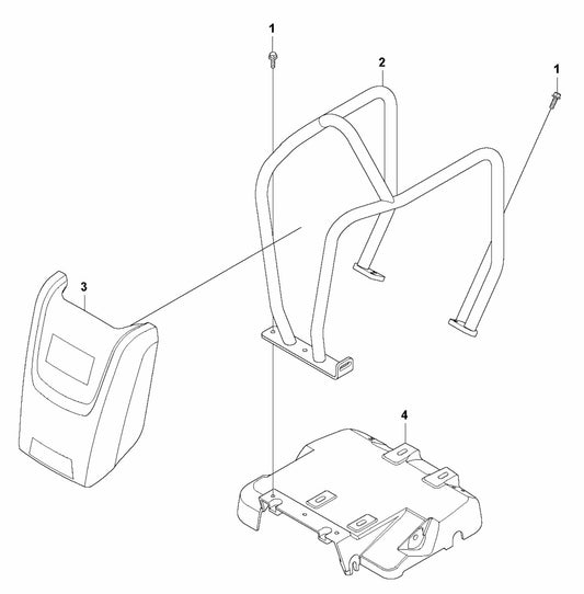 LF 100 LAT Petrol Engine Plate-Hatz Assembly Parts by Husqvarna