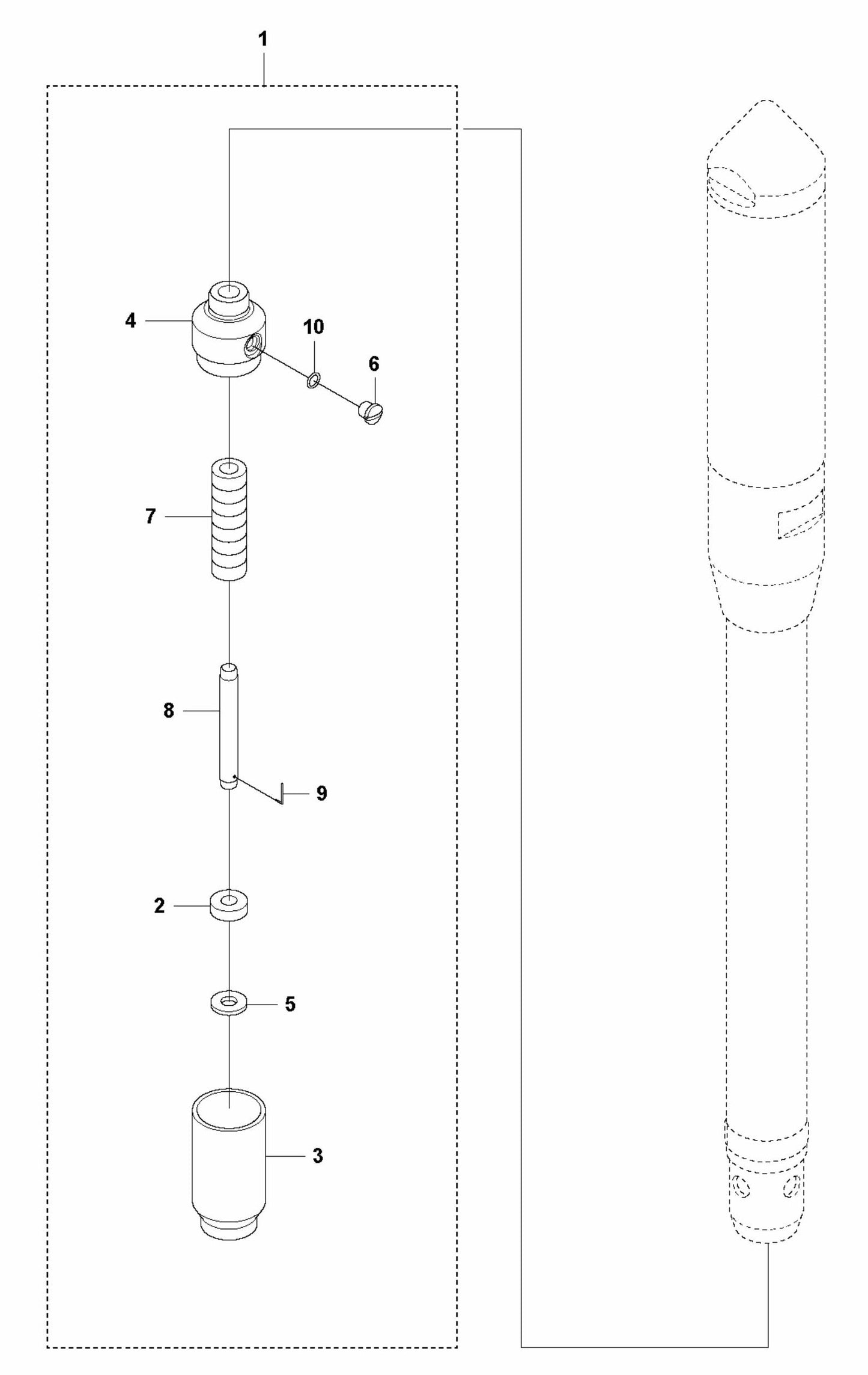 PV 107 Lubricator Assembly Parts by Husqvarna