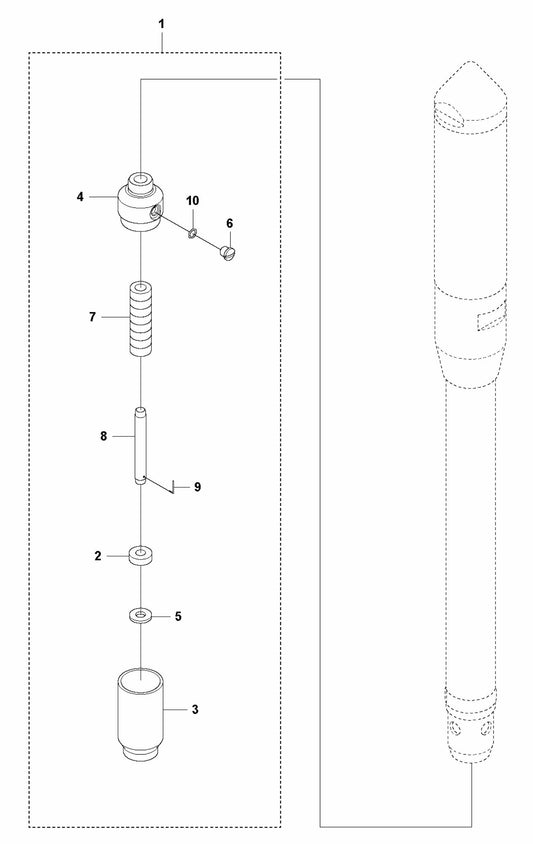 PV 107 Lubricator Assembly Parts by Husqvarna