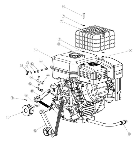 Soff Cut 2000E, 2009-30 Engine Assembly Parts by Husqvarna