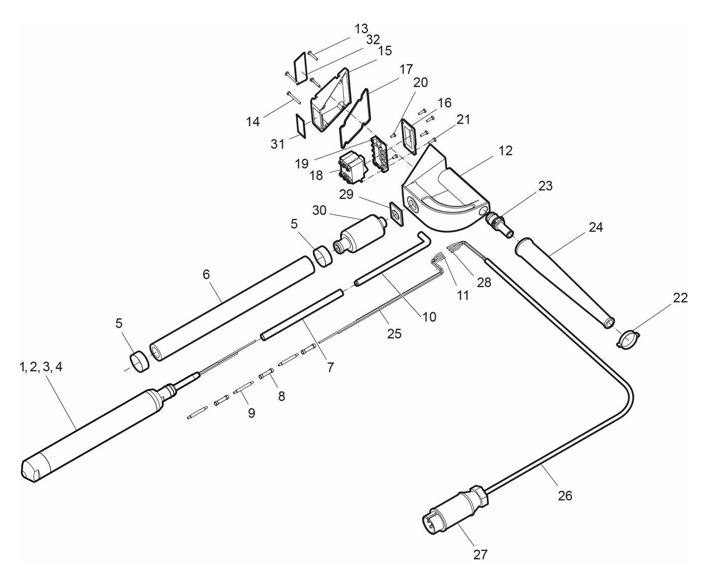 AX48E 42V-3-200Hz Complete Product Assembly Parts by husqvarna