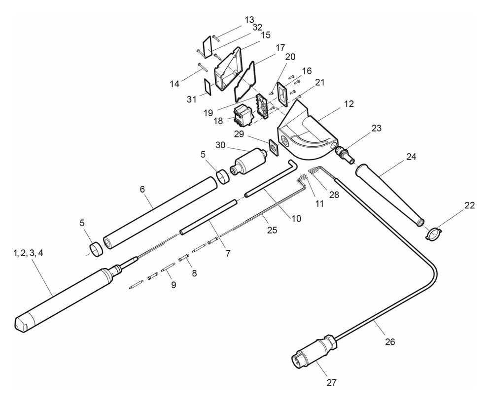 AX48E 42V-3-200Hz Complete Product Assembly Parts by husqvarna