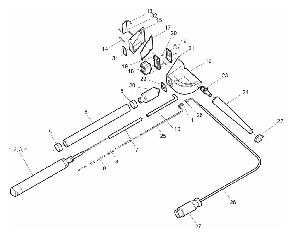 AX56E 42V-3-200Hz Complete Product Assembly Parts by husqvarna