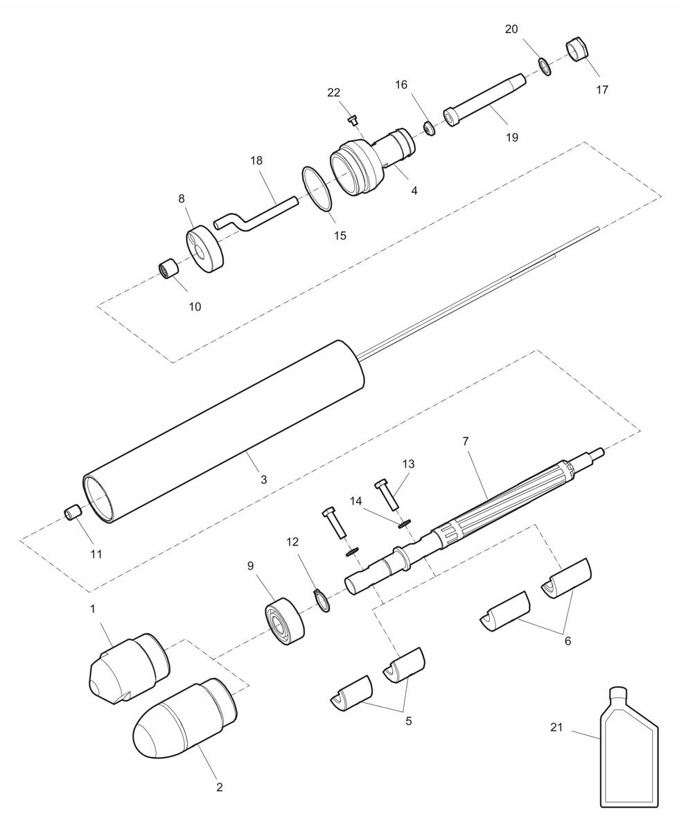 AX48 - AX48E Vibrating element Assembly Parts by husqvarna