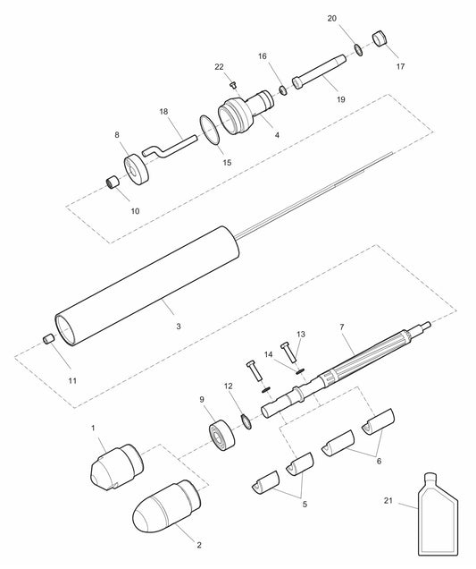 AX56 - AX56E Vibrating element Assembly Parts by husqvarna