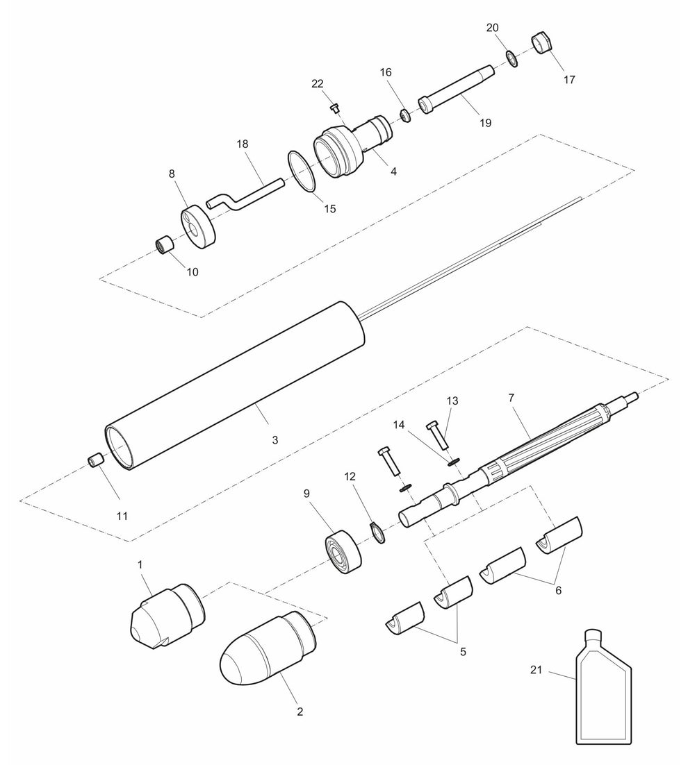 AX65 Vibrating element Assembly Parts by husqvarna