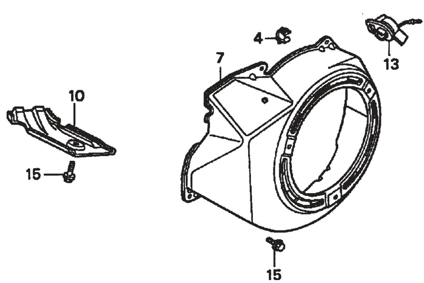 Honda GX390K1QWT2 Engine Fan Cover Assembly Parts For SP2 CE13H20 SCE13H20 SCE20H20 By Multiquip