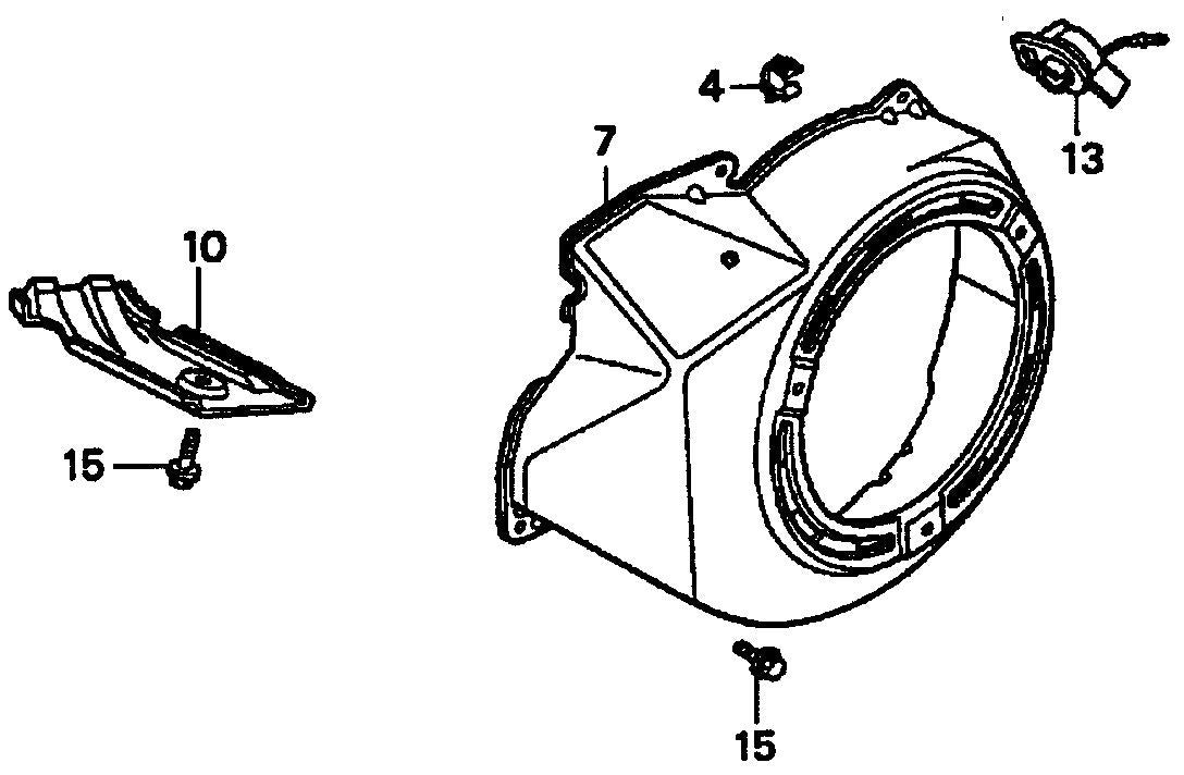 SP118 HONDA GX390U1QWT2  Fan Cover Assembly Parts
