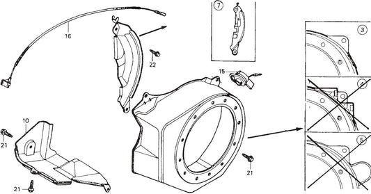 MVC77 Honda GX160K1QX2 Fan Cover Assembly Parts