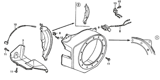 HONDA GX200QXC9 Fan Cover Assembly Parts For FCG1 Series by Multiquips 