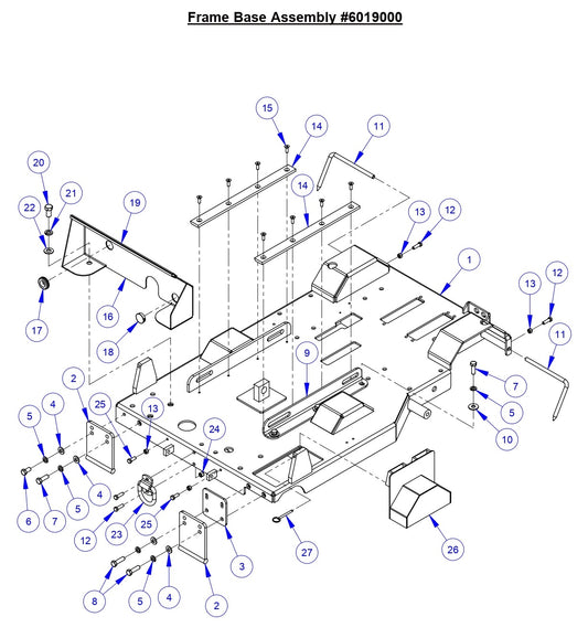 CC6561/CC6571 Frame Base Assembly