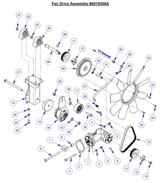 CC6561 Fan Drive Assembly