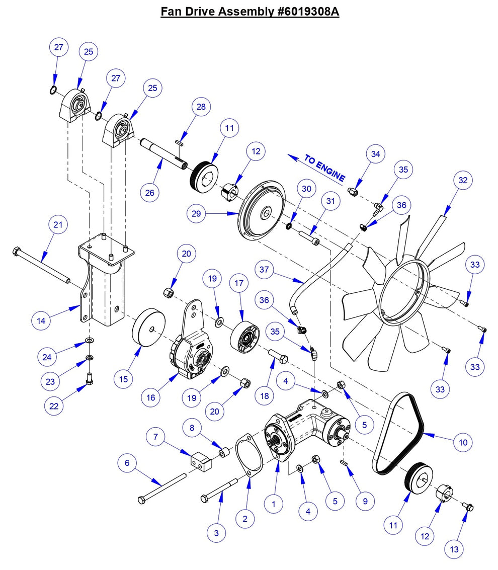 CC6561 Fan Drive Assembly