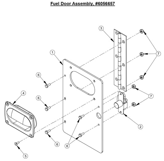 CC5555GK Fuel Door Assembly