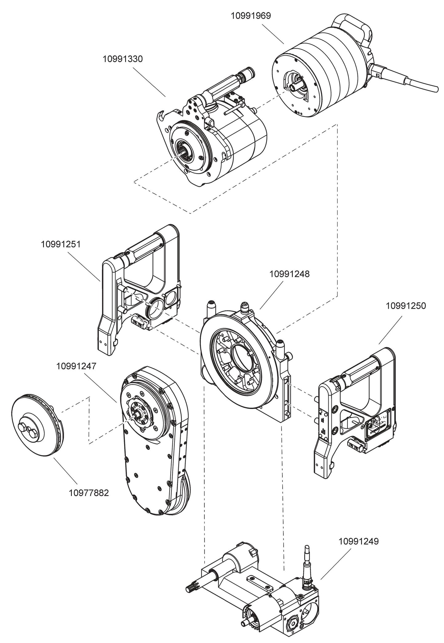 WSE2226 FIG(1) Core Cut Wall Saw Parts By Diamond Products