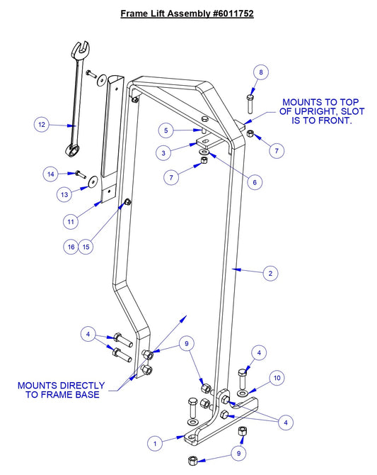 CC3538 JK Frame Lift Assembly
