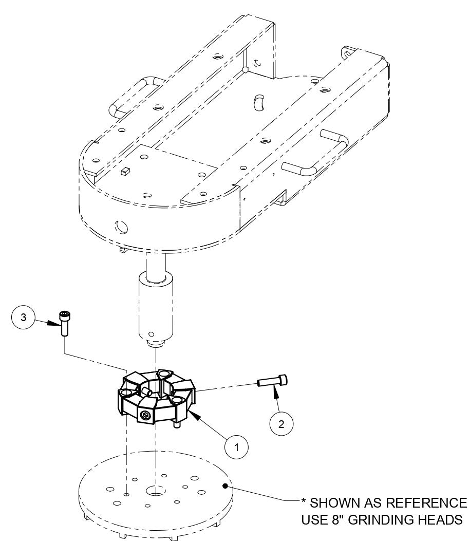 Flex Coupling Assembly Parts For CC80 Floor Grinders By Diamond Products