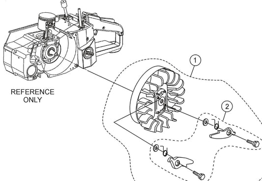 HS81A Flywheel Assembly Parts