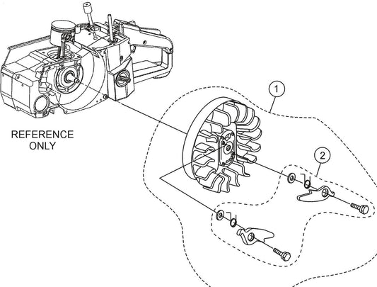 HS62A Flywheel Assembly Parts
