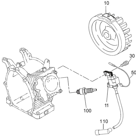 MQ QP2E ROBIN EX130D51111 ENGINE Fly Wheel Assembly Parts By Multiquip