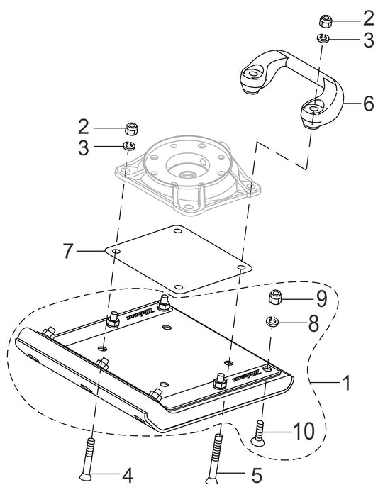 MTX50HD Foot Assembly Parts