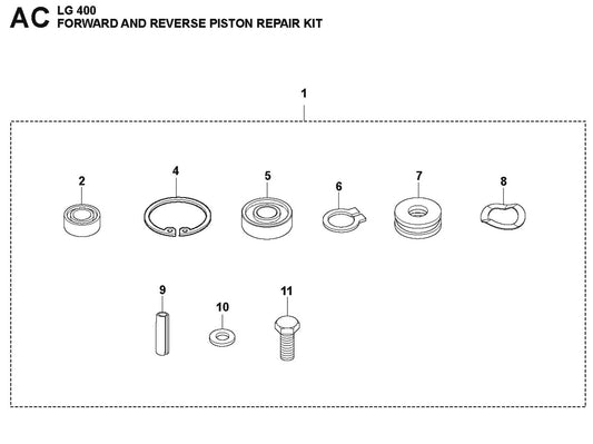 Forward And Reverse Piston Repair Kit Parts For LG 400 Petrol By Husqvarna