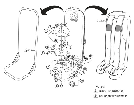 BPX Frame And Swivel Assembly Parts By Multiquip