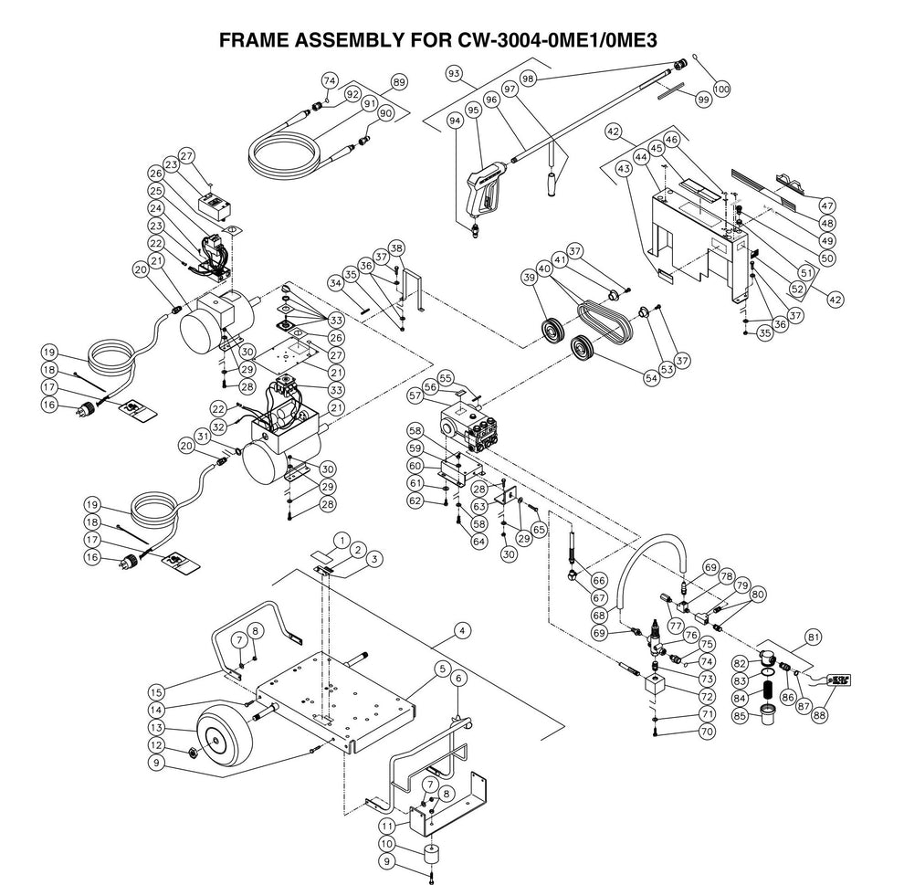 3004-0ME1 CW Frame Assembly